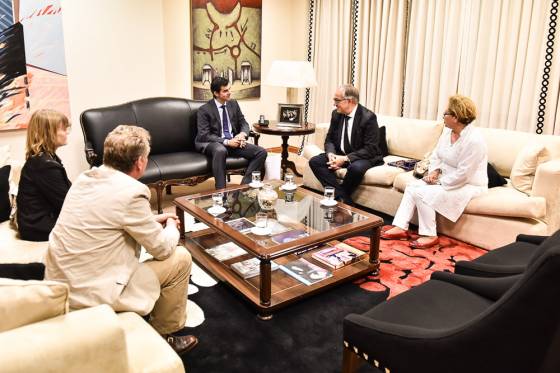 Urtubey recibió los saludos protocolares del Embajador de Alemania